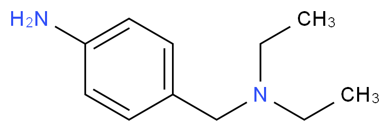 4-[(diethylamino)methyl]aniline_分子结构_CAS_6406-73-1