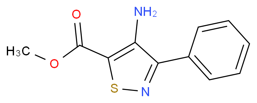 Methyl 4-amino-3-phenylisothiazole-5-carboxylate_分子结构_CAS_82424-58-6)