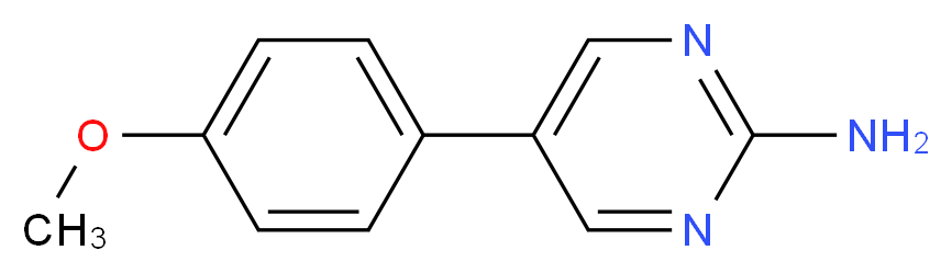 5-(4-Methoxyphenyl)pyrimidin-2-ylamine_分子结构_CAS_31408-47-6)