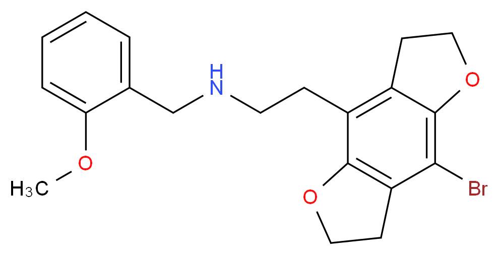 (2-{8-bromo-4,10-dioxatricyclo[7.3.0.0<sup>3</sup>,<sup>7</sup>]dodeca-1,3(7),8-trien-2-yl}ethyl)[(2-methoxyphenyl)methyl]amine_分子结构_CAS_1335331-42-4