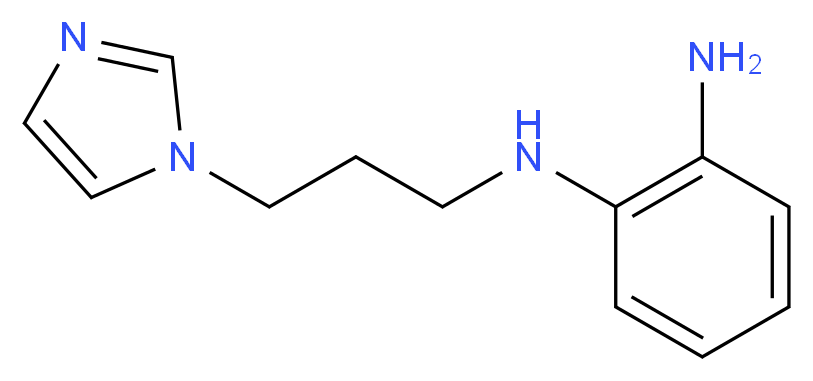 1-N-[3-(1H-imidazol-1-yl)propyl]benzene-1,2-diamine_分子结构_CAS_)