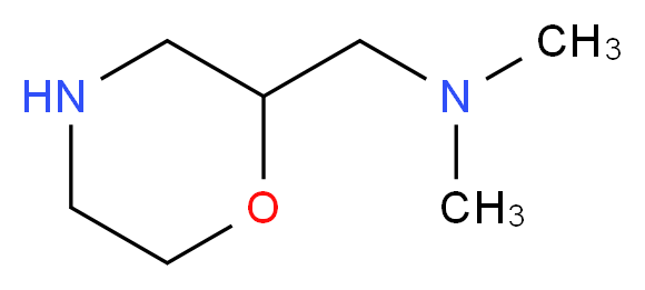 dimethyl(morpholin-2-ylmethyl)amine_分子结构_CAS_122894-56-8