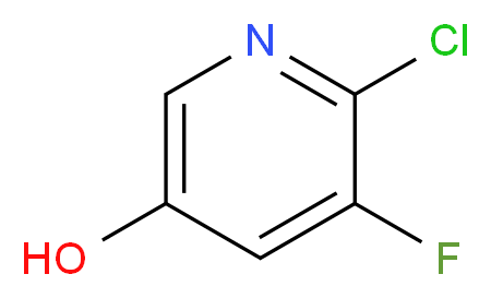 2-Chloro-3-fluoro-5-hydroxypyridine_分子结构_CAS_870062-76-3)