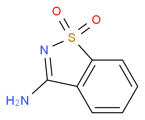 3-amino-1$l^{6},2-benzothiazole-1,1-dione_分子结构_CAS_7668-28-2