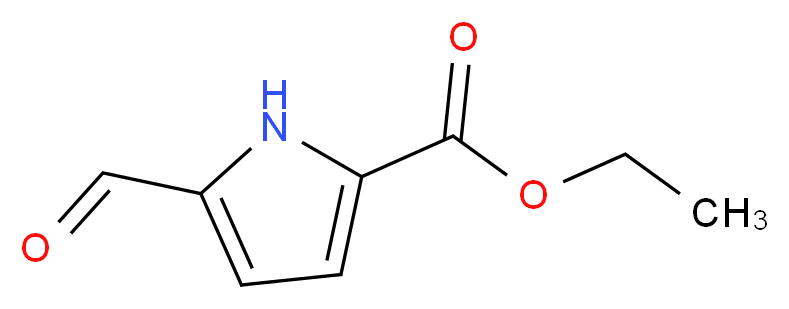 ethyl 5-formyl-1H-pyrrole-2-carboxylate_分子结构_CAS_7126-50-3