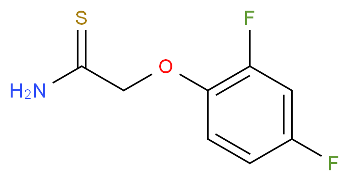 2-(2,4-Difluorophenoxy)ethanethioamide_分子结构_CAS_)