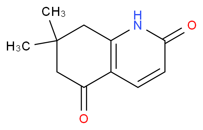 7,7-Dimethyl-7,8-dihydroquinoline-2,5(1H,6H)-dione_分子结构_CAS_55119-00-1)