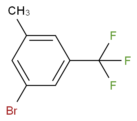 1-bromo-3-methyl-5-(trifluoromethyl)benzene_分子结构_CAS_86845-28-5