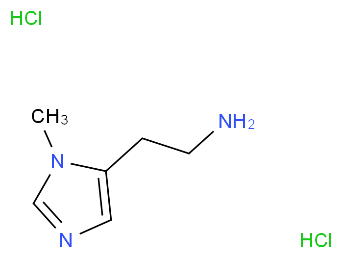 2-(1-methyl-1H-imidazol-5-yl)ethan-1-amine dihydrochloride_分子结构_CAS_36475-47-5