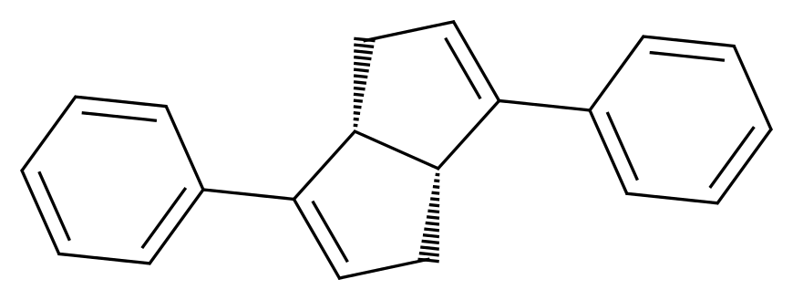 (3aR,6aR)-3,6-二苯基-1,3a,4,6a-四氢并环戊二烯_分子结构_CAS_947503-81-3)