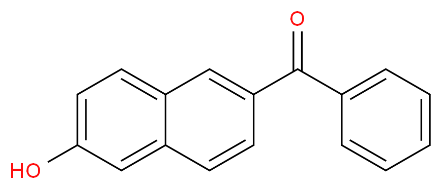 6-苯甲酰-2-萘酚_分子结构_CAS_52222-87-4)