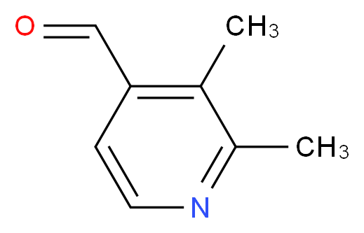 2,3-dimethylpyridine-4-carbaldehyde_分子结构_CAS_867141-55-7