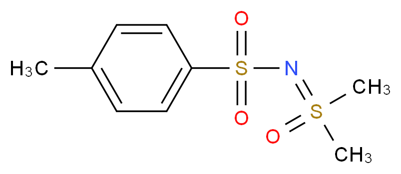 S,S-二甲基-N-(对甲苯磺酰基)磺基肟_分子结构_CAS_22236-45-9)