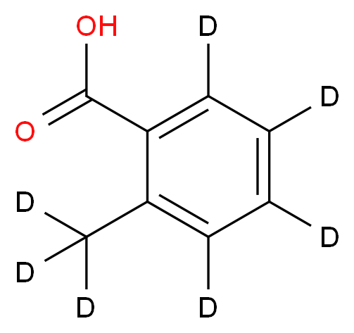 邻甲基苯甲酸-环-d4-甲基-d3_分子结构_CAS_207742-73-2)