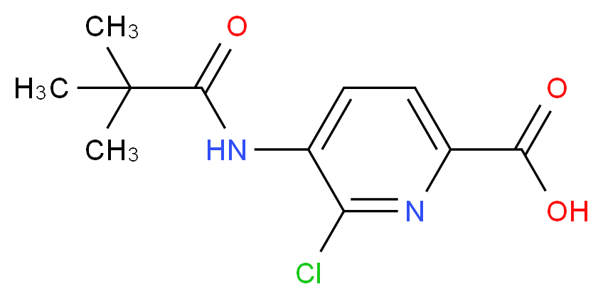 6-Chloro-5-pivalamidopicolinic acid_分子结构_CAS_1142191-83-0)