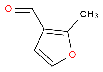 2-methylfuran-3-carbaldehyde_分子结构_CAS_5612-67-9