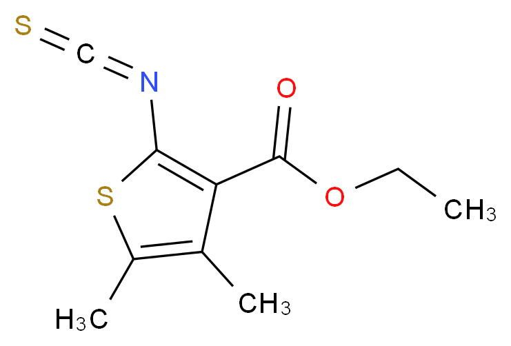 ethyl 2-isothiocyanato-4,5-dimethylthiophene-3-carboxylate_分子结构_CAS_85716-85-4