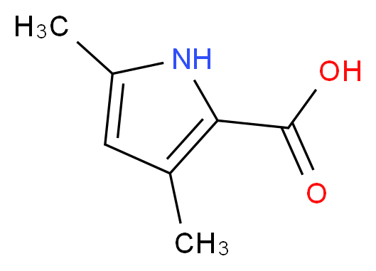 3,5-Dimethyl-1H-pyrrole-2-carboxylic acid_分子结构_CAS_)