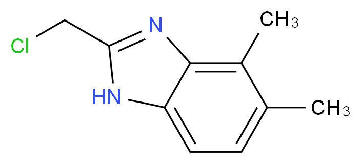 2-(chloromethyl)-6,7-dimethyl-1H-benzimidazole_分子结构_CAS_405173-68-4)