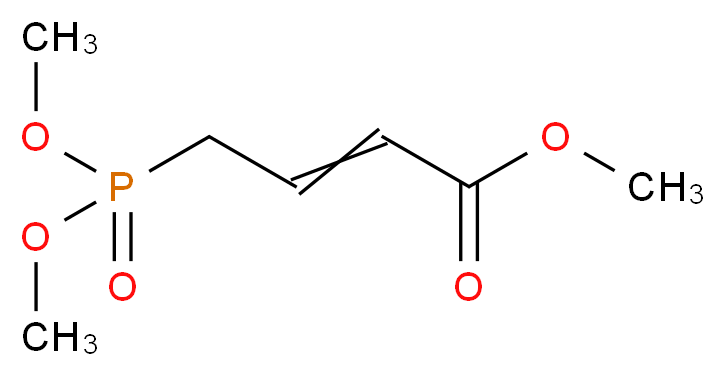 methyl 4-(dimethoxyphosphoryl)but-2-enoate_分子结构_CAS_86120-40-3