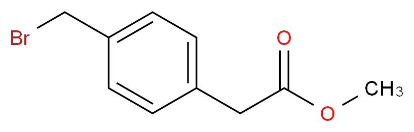 methyl 2-[4-(bromomethyl)phenyl]acetate_分子结构_CAS_7398-42-7