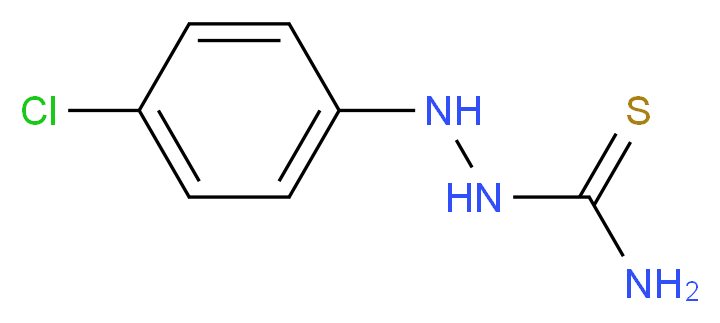 2-(4-Chlorophenyl)-1-hydrazinecarbothioamide_分子结构_CAS_7382-41-4)