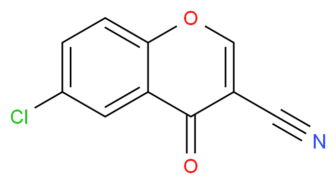 6-chloro-4-oxo-4H-chromene-3-carbonitrile_分子结构_CAS_50743-20-9