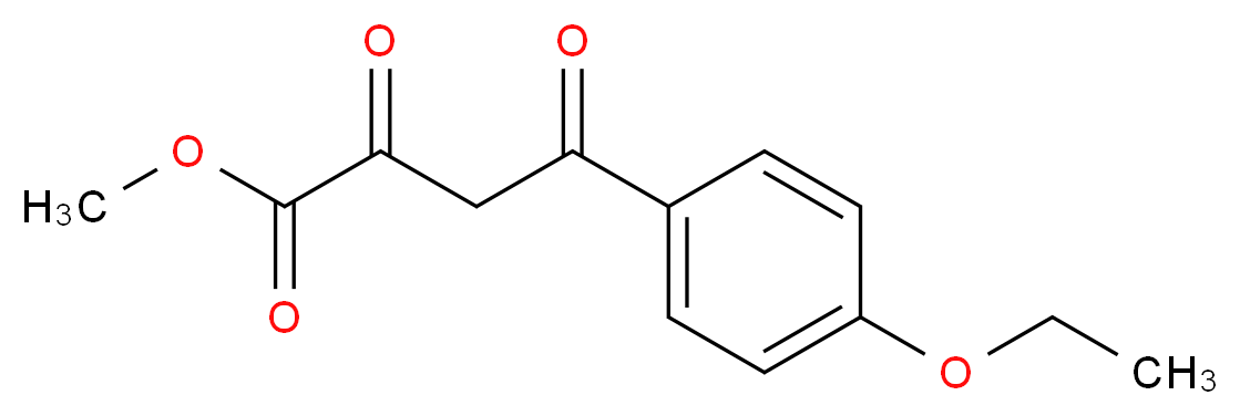 methyl 4-(4-ethoxyphenyl)-2,4-dioxobutanoate_分子结构_CAS_108783-91-1