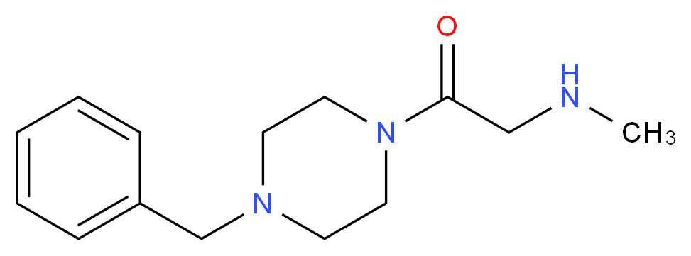 N-[2-(4-Benzylpiperazin-1-yl)-2-oxoethyl]-N-methylamine_分子结构_CAS_)