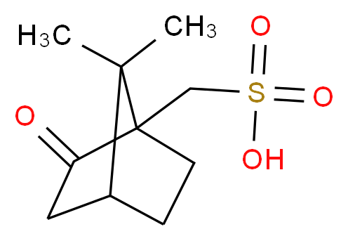 {7,7-dimethyl-2-oxobicyclo[2.2.1]heptan-1-yl}methanesulfonic acid_分子结构_CAS_5872-08-2