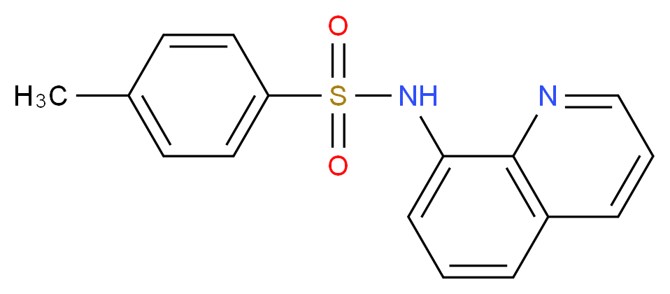 4-methyl-N-(quinolin-8-yl)benzene-1-sulfonamide_分子结构_CAS_10304-39-9