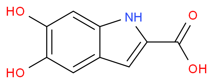 5,6-dihydroxy-1H-indole-2-carboxylic acid_分子结构_CAS_4790-08-3