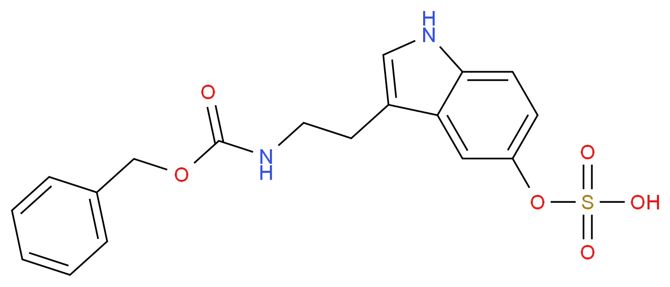 [3-(2-{[(benzyloxy)carbonyl]amino}ethyl)-1H-indol-5-yl]oxidanesulfonic acid_分子结构_CAS_85376-01-8