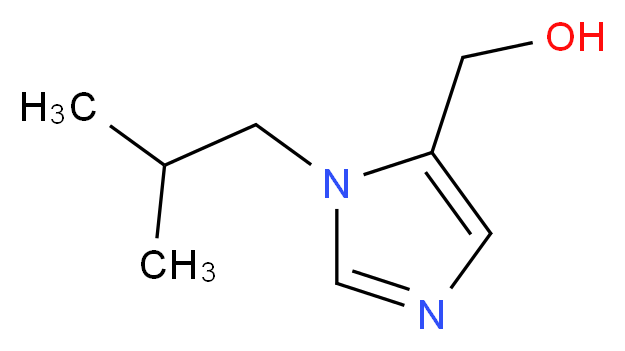 (1-Isobutyl-1H-imidazol-5-yl)methanol_分子结构_CAS_226930-88-7)