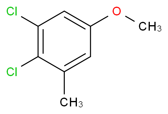 1,2-dichloro-5-methoxy-3-methylbenzene_分子结构_CAS_112369-07-0