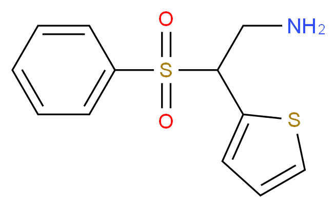 2-(Phenylsulphonyl)-2-(2-thienyl)ethylamine_分子结构_CAS_)