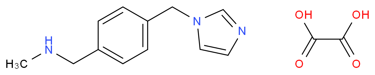 4-(1H-imidazol-1-ylmethyl)-N-methylbenzylamine 1.5 oxalate 0.5 hydrate_分子结构_CAS_910036-84-9)
