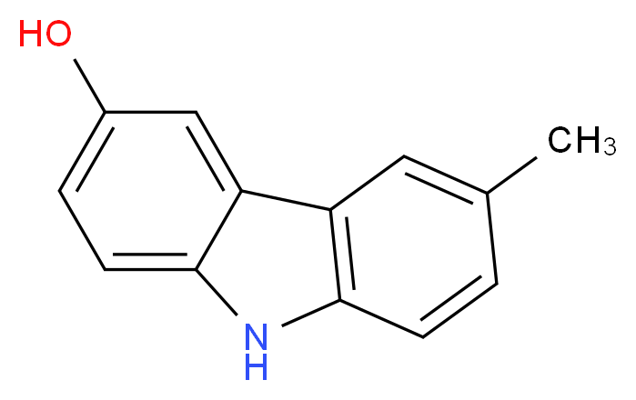 6-methyl-9H-carbazol-3-ol_分子结构_CAS_5257-08-9