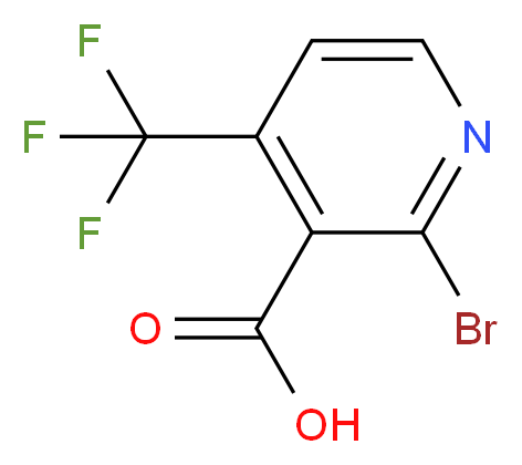 2-Bromo-4-(trifluoromethyl)nicotinic acid 97%_分子结构_CAS_)