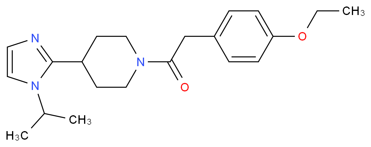 1-[(4-ethoxyphenyl)acetyl]-4-(1-isopropyl-1H-imidazol-2-yl)piperidine_分子结构_CAS_)