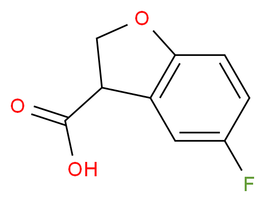 5-FLUORO-2,3-DIHYDRO-1-BENZOFURAN-3-CARBOXYLIC ACID_分子结构_CAS_93670-19-0)