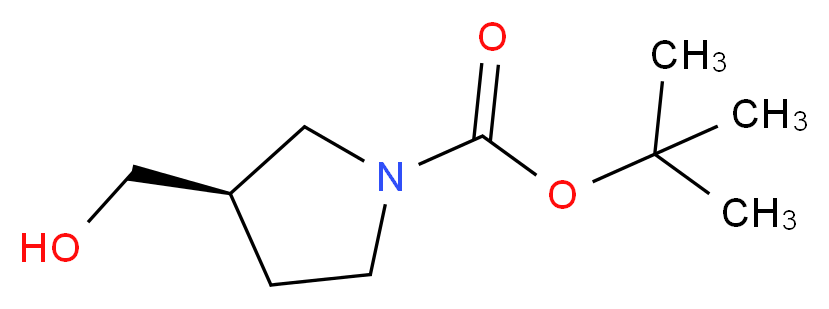 (R)-3-HYDROXYMETHYL-PYRROLIDINE-1-CARBOXYLIC ACID TERT-BUTYL ESTER_分子结构_CAS_138108-72-2)