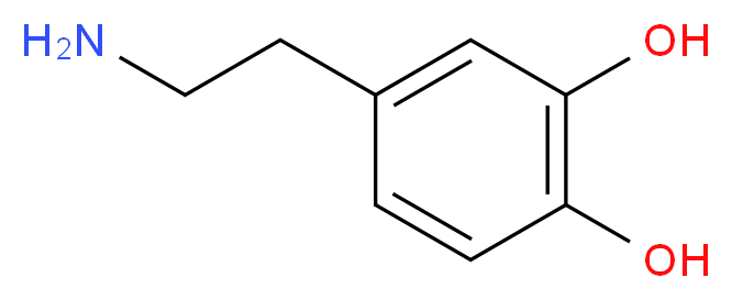 4-(2-aminoethyl)benzene-1,2-diol_分子结构_CAS_51-61-6