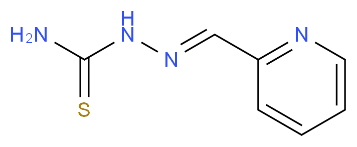 [(E)-(pyridin-2-ylmethylidene)amino]thiourea_分子结构_CAS_3608-75-1