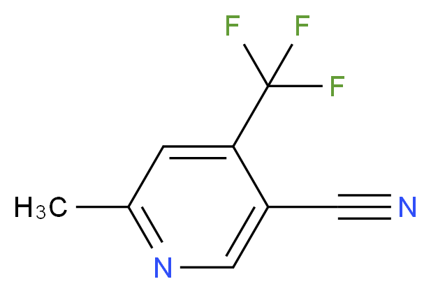 6-methyl-4-(trifluoromethyl)nicotinonitrile_分子结构_CAS_13600-49-2)