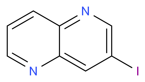 3-Iodo-1,5-naphthyridine_分子结构_CAS_1228666-28-1)