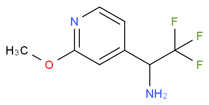 2,2,2-trifluoro-1-(2-methoxypyridin-4-yl)ethan-1-amine_分子结构_CAS_1060807-24-0