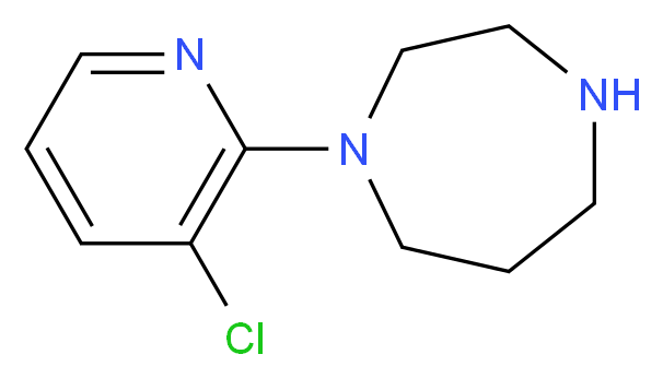 1-(3-chloropyridin-2-yl)-1,4-diazepane_分子结构_CAS_902837-06-3
