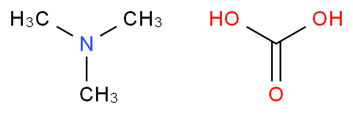 carbonic acid; trimethylamine_分子结构_CAS_58828-90-3