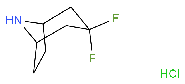 3,3-Difluoro-8-azabicyclo[3.2.1]octane hydrochloride_分子结构_CAS_1234616-11-5)